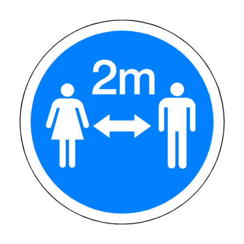 2 Metres Gap Floor Graphics 200mm Diameter