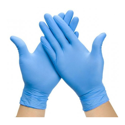 Gloves Medium Size Blue Nitrile Powder Free (Box 100)