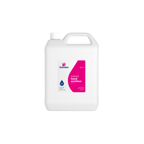 HANDSAN5DISP | Bulk Hand Sanitiser 60-75% Alcohol 5 Litre Porable Bottle Suitable for Dispensor and Bottle refilling