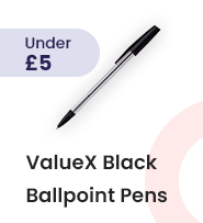 ValueX Black Ballpoint Pens