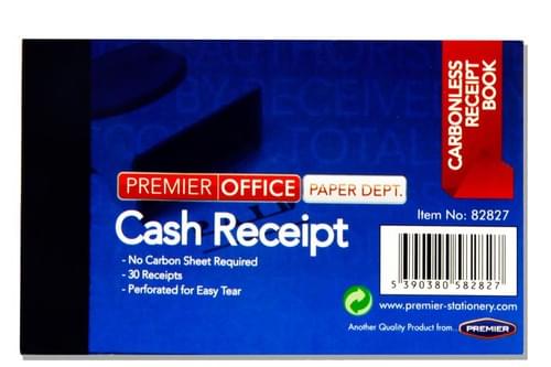 Premier Office 4"X2.5" Carbonless Duplicate Cash Receipt Book