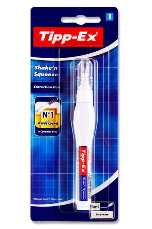 Tippex Shake 'N Squeeze 8Ml Correction Pen - Carded
