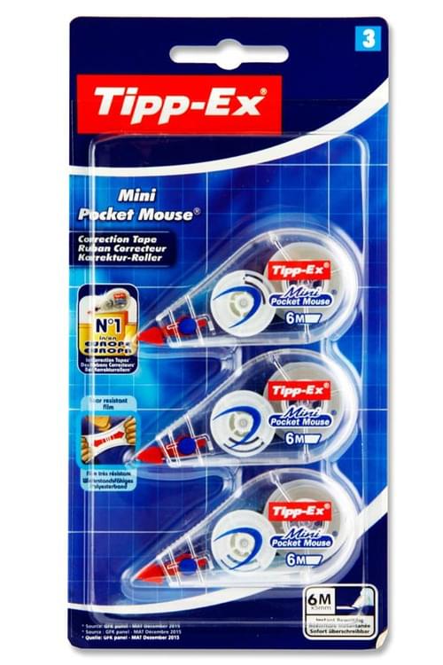 Tippex Card 3X6M Mini Pocket Mouse