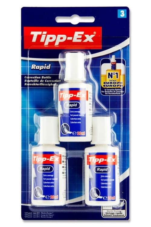 Tippex Card 3 20Ml Rapid Fluid - Sponge