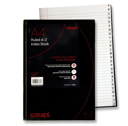 Concept A4 192Pg A-Z Index Book