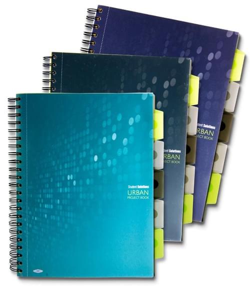 Student Solutions A4 250Pg Pp 5 Subject Project Book Urban 3 Colours Available