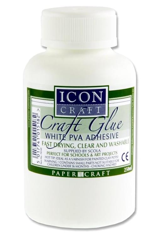 Icon Craft 250Ml Pva Craft Glue W/Brush