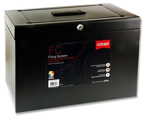 Concept Foolscap Home Office File - Black