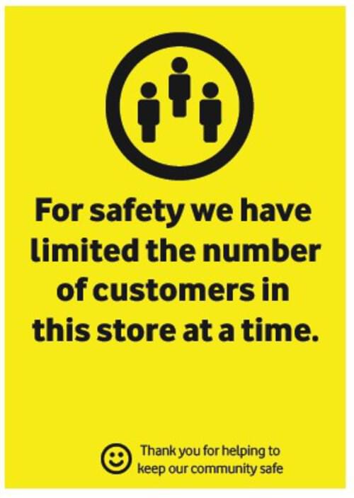 Customer Numbers - Corriboard Sign