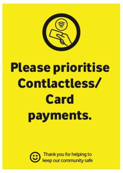 Card Payments - Corriboard Sign