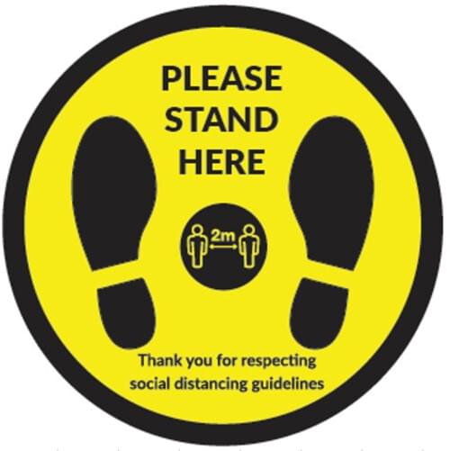 Please Stand Here - Floor Sticker