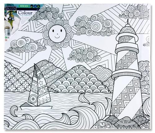 Icon 250X300Mm Colour My Canvas - Light House