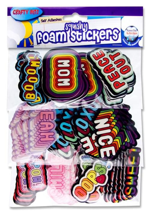 Crafty Bitz Foam Stickers - Words