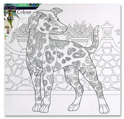 Icon 300X300Mm Colour My Canvas - Dog
