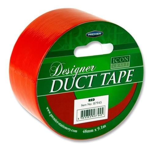 Icon Craft Designer Duct Tape 48Mm X 9M - Red