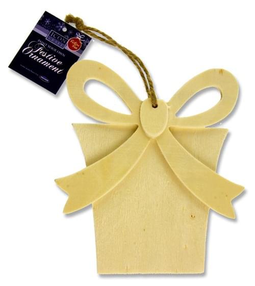 Icon Craft Paint Your Own Festive Ornament 145X135Mm - Present