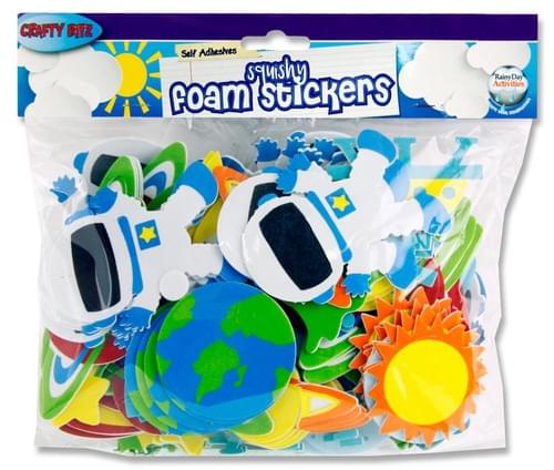 Crafty Bitz Squishy Foam Stickers - Space