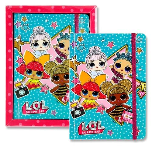 Lol Surprise 13X18 200Pg Diary With Elastic - Stars