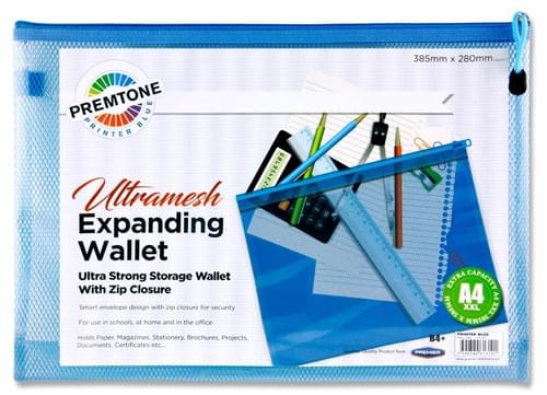 Premtone B4+ Ultramesh Expanding Wallet - Printer Blue