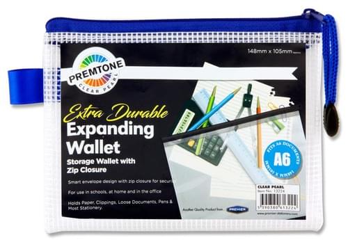 Premtone A6 Extra Durable Mesh Wallet - Clear Pearl
