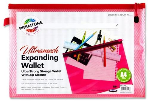 Premtone B4+ Ultramesh Expanding Wallet - Hot Pink