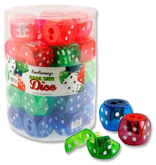 Emotionery Twin Hole Dice Sharpener 3 Asst.