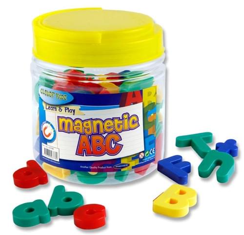 Clever Kidz Tub 68 Magnetic Abc Letters & Numbers