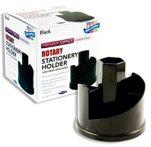 Premier Office Rotary Pen Holder Desk Organiser