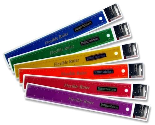 Student Solutions 30Cm Flexi Ruler 6 Asst.
