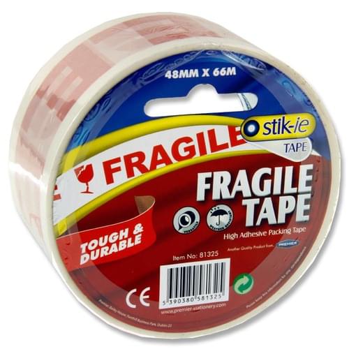 Stik-Ie Fragile Packing Tape 48Mm X 66M