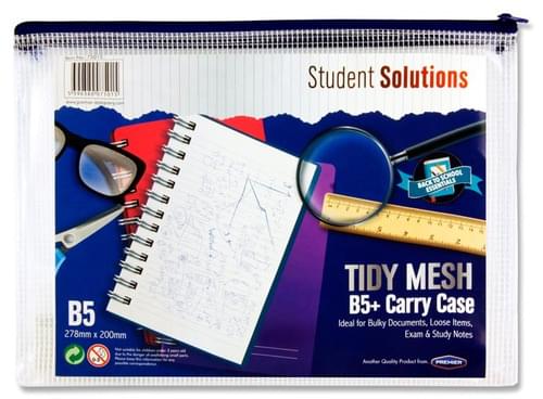 Student Solutions B5+ Tidy Mesh Zipped Wallet