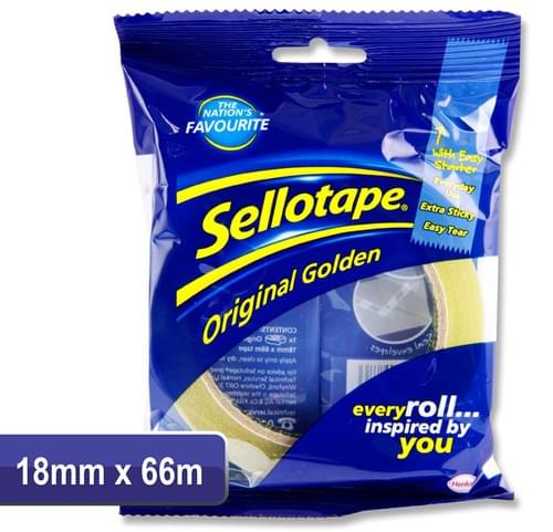 Sellotape 18Mmx66M Original Golden Tape