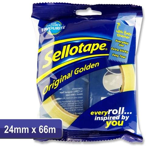 Sellotape 24Mmx66M Original Golden Tape