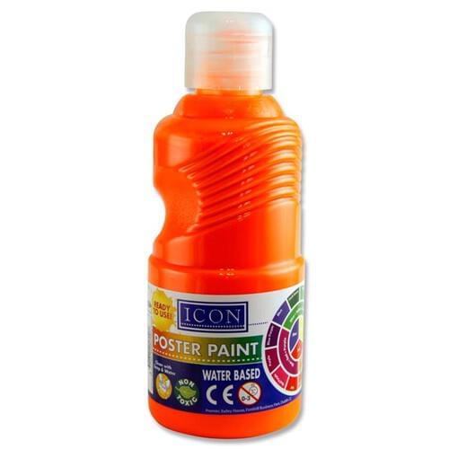Icon Fluorescent Paint 250Ml - Orange