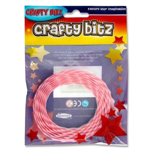 Crafty Bitz Adhesive Felt Ribbon - Pink