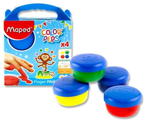 Maped Set 4X80G Color'Peps Finger Paint