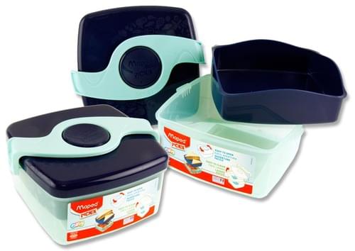 Picnik Origins Twist Sandwich Box - Blue/Green
