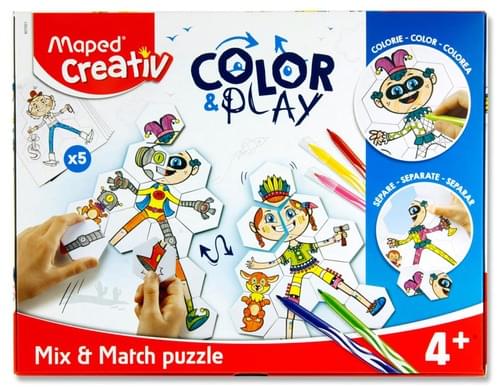 Maped Creativ Color & Play - Mix & Match 5 Puzzles
