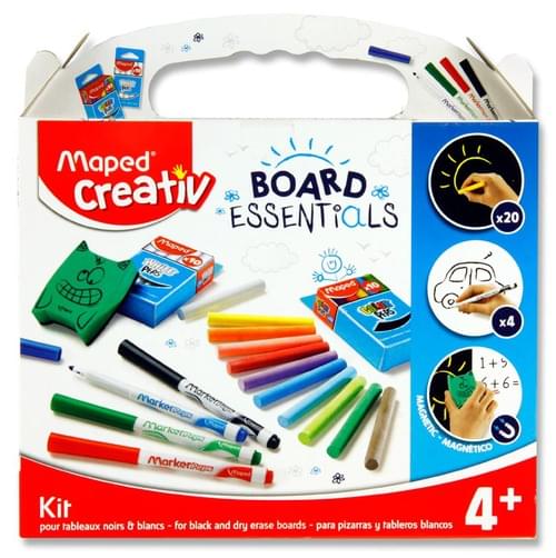 Maped Creativ Board Essentials - Black & Dry Erase Boards Kit