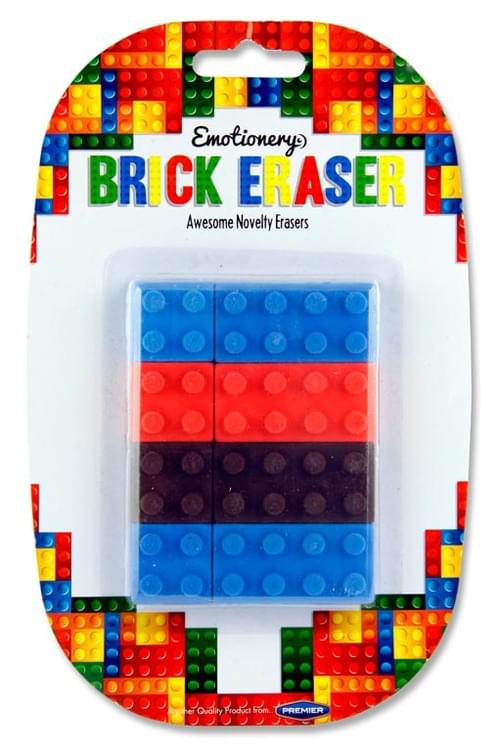 Emotionery Card 6 Brick Erasers