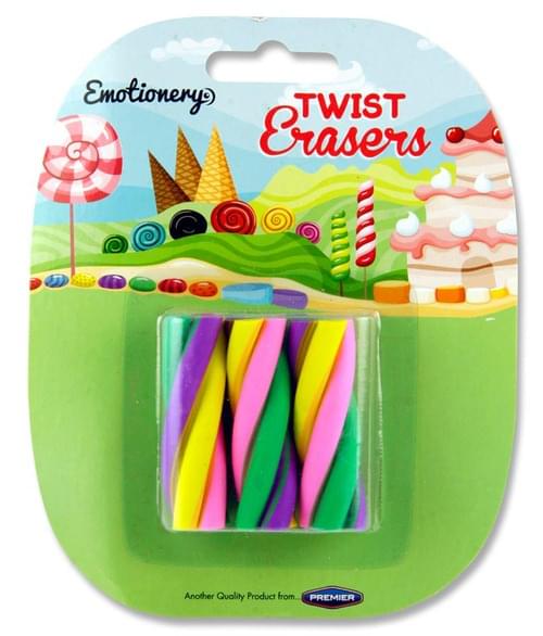 Emotionery Card 3 Twist Erasers