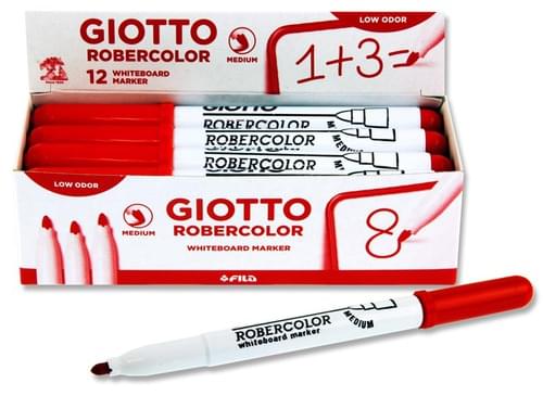 Giotto Robercolor Bullet Point Whiteboard Marker - Red