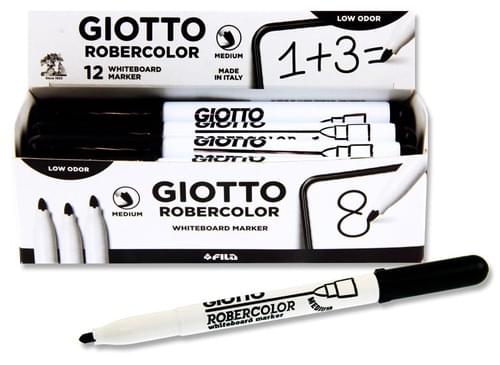 Giotto Robercolor Bullet Point Whiteboard Marker - Black