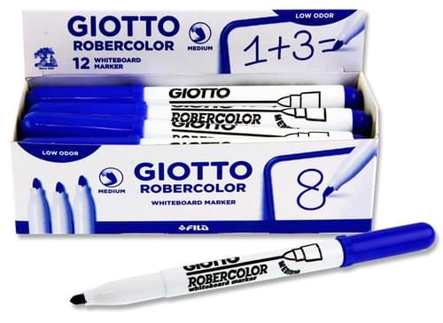 Giotto Robercolor Bullet Point Whiteboard Marker - Blue