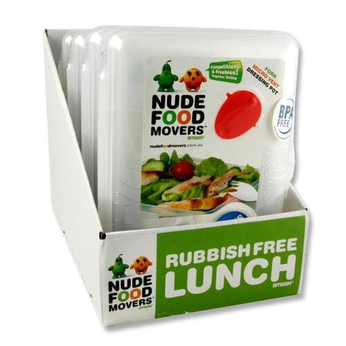 Smash Nude Food Movers Meal Box W/Fork & Dressing Pot