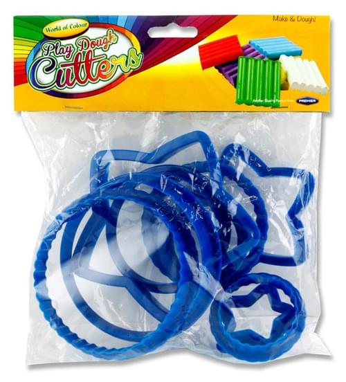 Woc Pack of 9 5-12Cm Play Dough Cutters - Circles & Stars