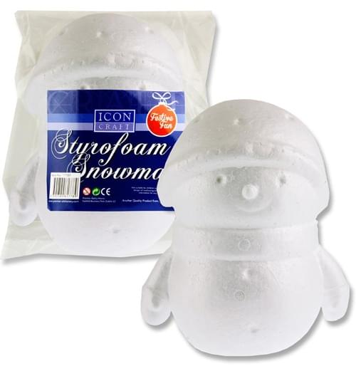 Icon Craft Styrofoam Snowman 22Cm