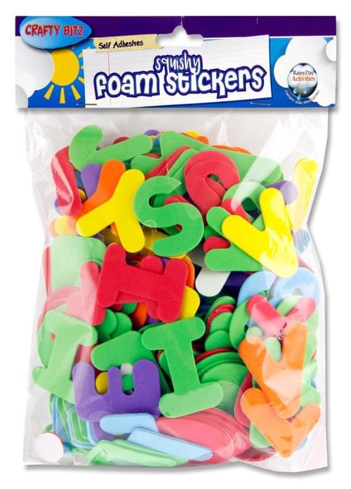 Crafty Bitz Pack of 215 50Mm Foam Stickers - Letters