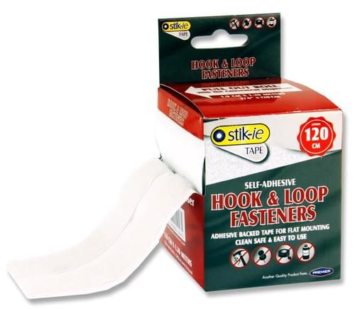 Stik-Ie 4Ft Roll Self-Adhesive Hook And Loop Fastener