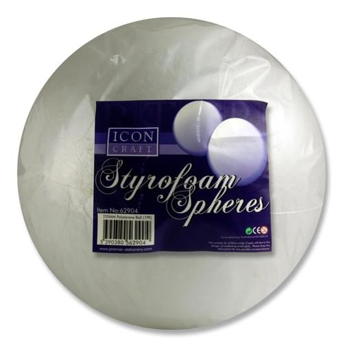 Icon Craft Styrofoam Sphere - 250Mm